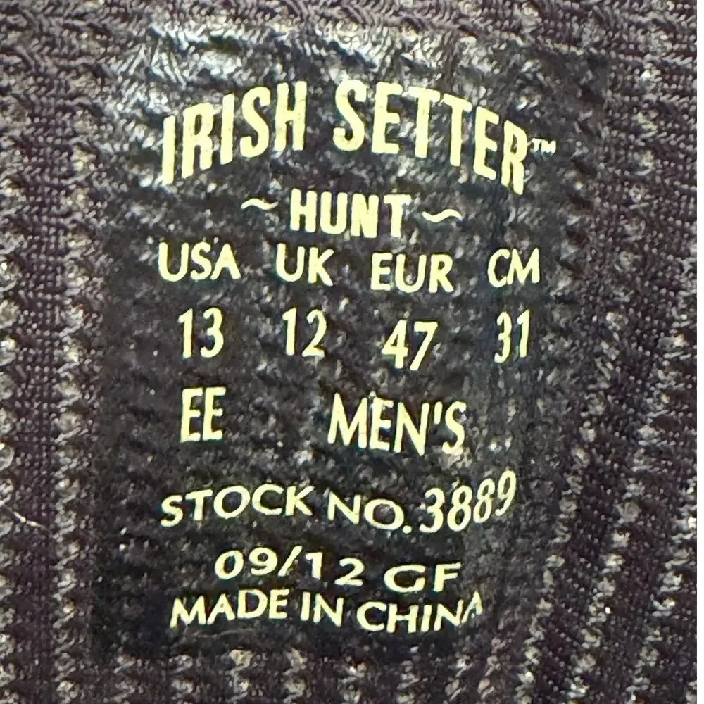 Irish Setter by Red Wing Men's Brown 13 Leather Waterproof Lace Up Hunting Boots